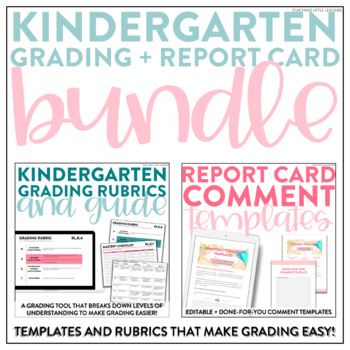 Preview of Grading and Report Card Bundle for Kindergarten