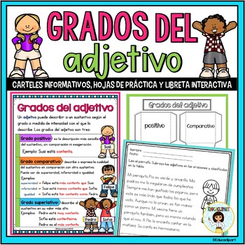 Preview of Grados del adjetivo: positivo, comparativo y superlativo