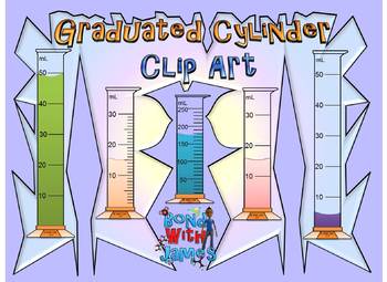Preview of Graduated Cylinders Clip Art
