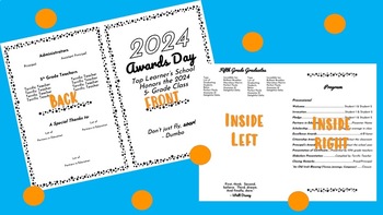 Preview of Awards/Graduation Day Program (Fully Editable)