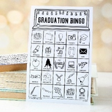 Graduation Bingo - 50 cards - Black and White