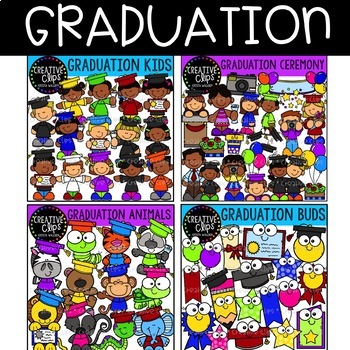 Preview of Graduation Clipart  Bundle {Creative Clips Clipart}