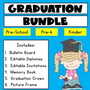 Preview of Graduation Bundle | Preschool | Prek | Kinder