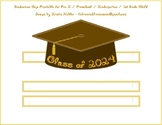 Graduation Cap Brown Paper Party Hat Printable With Class 