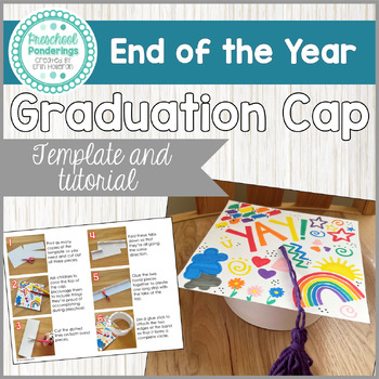 Preview of Graduation Cap Template - Preschool and Kindergarten