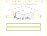 Graduation Cap White Paper Party Hat Printable With Class 
