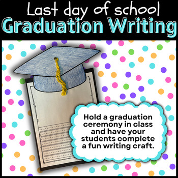 Preview of Graduation Cap Writing Craft | End of the Year Reflection | Sentence Starters