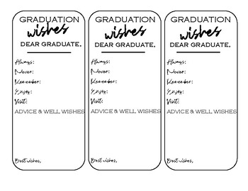 graduation card printable teaching resources teachers pay teachers