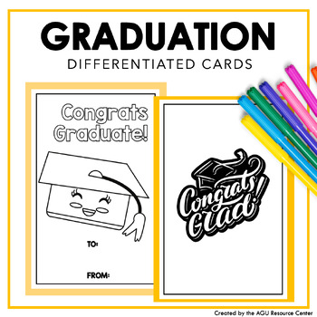 Graduation Cards | Differentiated Writing for Special Education | TpT