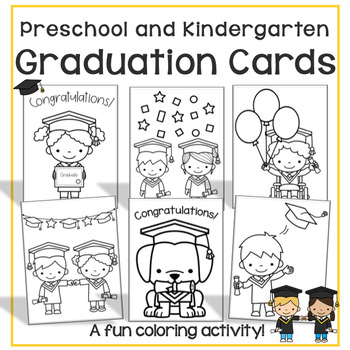 Preview of Graduation Cards for the Preschool Classroom