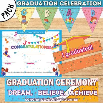 Preview of Graduation Celebration Pack For Preschool and Pre-k I  End of the Year Activity