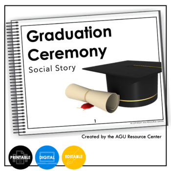 Preview of Graduation Ceremony Social Story | EDITABLE
