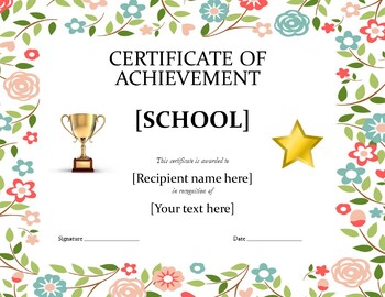 Preview of Graduation Certificate