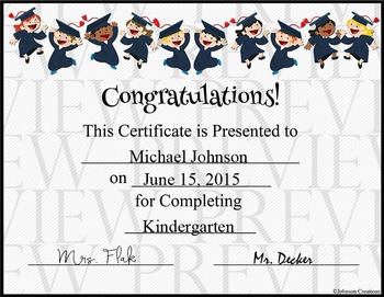 Preview of Graduation Certificate