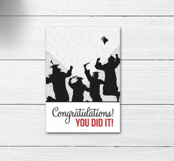 Preview of Graduation Class of 2022 Printable Cookie Cards / Note Card
