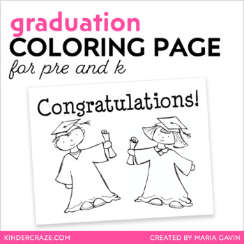 graduation coloring page teaching resources teachers pay teachers