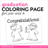 Graduation Coloring Page for Preschool and Kindergarten