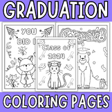 Graduation Coloring Pages 2024 | End of the Year Graduatio