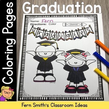 Preview of Graduation Coloring Pages Dollar Deal