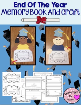 Preview of Graduation Craft and End of Year Memory Book (K-5)