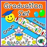 Graduation Crown & Bracelet Set for the End of School Year