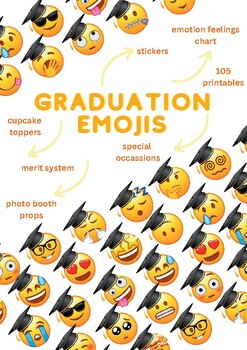 Preview of Graduation Emoji - SEL - LARGE