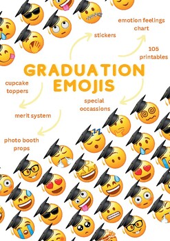 Preview of Graduation Emojis - SEL - SMALL