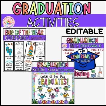 Preview of Graduation End of the Year Activities Last Day of School Activities | Last Week