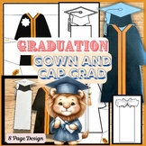 Graduation Gown and Cap Card Activity Craft for Kindergarten