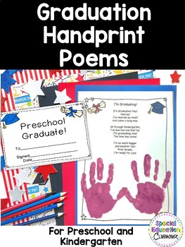 Graduation Handprint Poems & Certificates for Preschool and Kindergarten