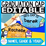 Graduation Hat Printable Template |  Graduation Cap Editab