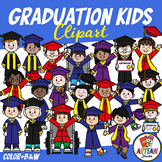 Graduation Kids Clipart | End of the Year Clipart [ARTeam Studio]