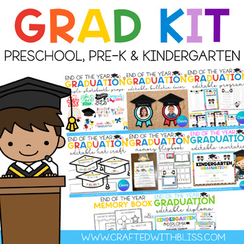 Preview of Graduation Kit Bundle Pre-K, Preschool & Kindergarten