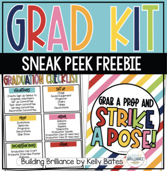 Preview of Graduation Kit and Decor Bundle Sneak Peek Freebie