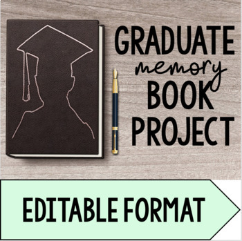 Preview of Graduation Memory Book Activity | Middle & High School | Writing + End of Year