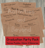 Graduation Party Pack - Games, Puzzles, Advice, Memories -