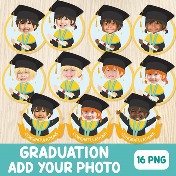 Preview of Graduation Photo Craft, Add Your Photo Activity, Bulletin Board Idea, Graduates