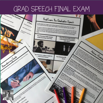 Preview of Graduation Speech: Creative Final Exam for ELA