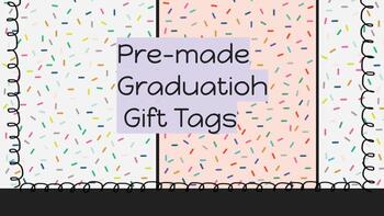 Preview of Graduation Tags for Gift Bags