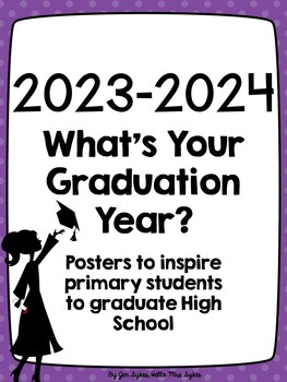 Preview of Graduation Year Posters Inspire K-5 Students to Graduate High School