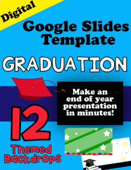 Preview of Graduation google slides template for end-of-year presentation