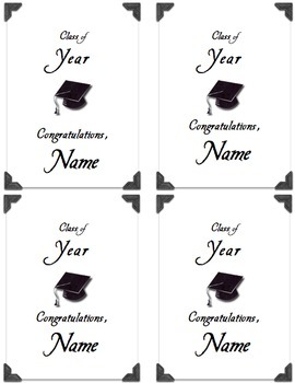 Graduation or Promotion Cards - Personalize, Editable by Tracee Orman
