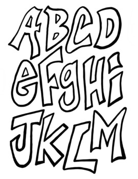 graffiti letters alphabet printables