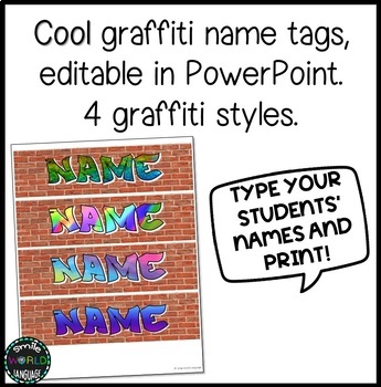 graffiti name tags