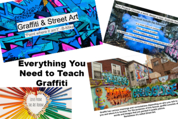 Preview of Graffiti & Street Art Project- Ready to Go Slides, Demos, and Resources