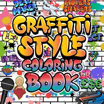 Preview of Graffiti Style Coloring Book Mixed With Doodles