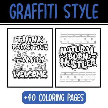 Graffiti Style Coloring Book