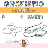 Grafismo Creativo Avión. Transportes / Plane Doodle. Trans