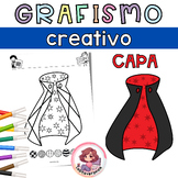 Grafismo Creativo Capa Mago. Magia / Wizard's cape Doodle.