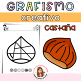 Grafismo Creativo Castaña. Otoño / Chestnut Doodle. Autumn